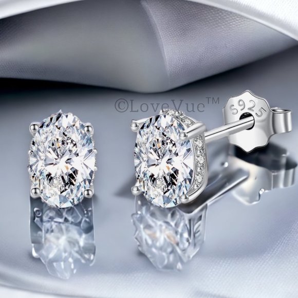 Certified 1ct. t.w. Diamond Oval Hidden Halo Stud Earrings VVS1 GRA Certified - Picture 7 of 16